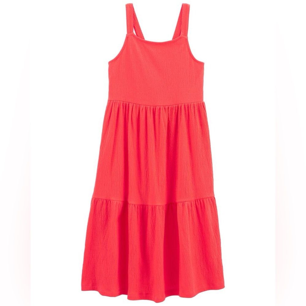 Girls 10 Tank Crinkle Jersey Dress